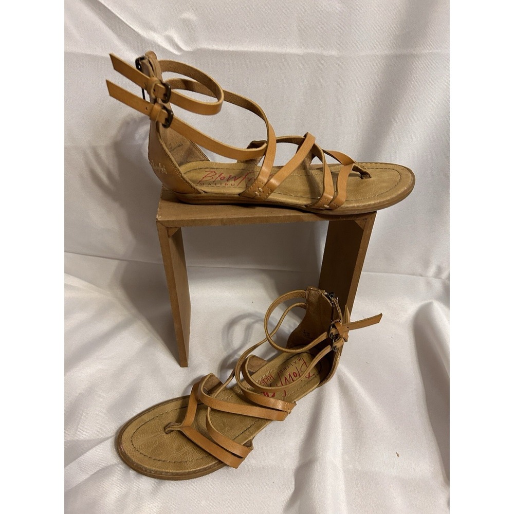 Blow Fish Girls Sandals Tan Size 4, Gladiator Style Beach Vacation